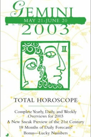 Cover of Total Horoscopes 2003: Gemini