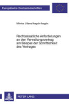 Book cover for Rechtsstaatliche Anforderungen an Den Verwaltungsvertrag Am Beispiel Der Schriftlichkeit Des Vertrages