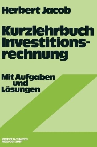 Cover of Kurzlehrbuch Investitionsrechnung