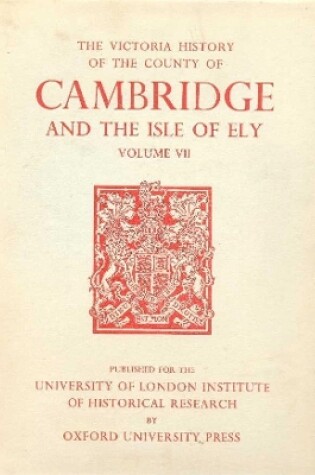 Cover of A History of the County of Cambridge and the Isle of Ely