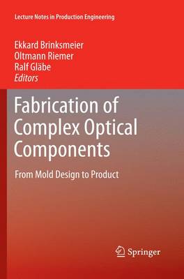 Book cover for Fabrication of Complex Optical Components