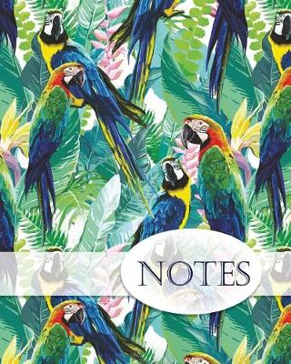 Book cover for Notes, Parrot Notebook. Notebook, Lined Pages, Note Pad, Journal