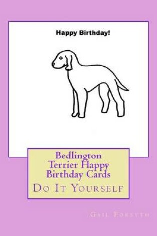 Cover of Bedlington Terrier Happy Birthday Cards