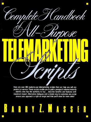 Book cover for Complete Handbook of All-Purpose Telemarketing Scripts