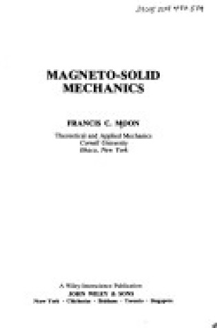 Cover of Magnetosolid Mechanics