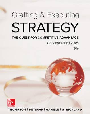 Book cover for Crafting & Executing Strategy: Concepts and Cases with Connect Access Card