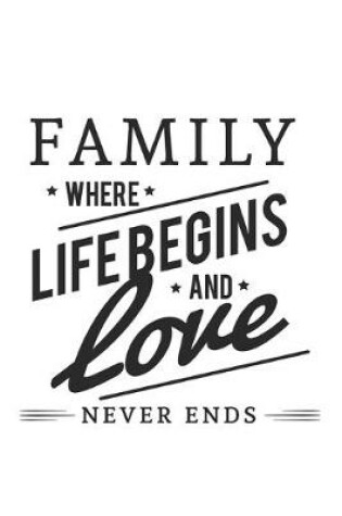 Cover of Family Where Life Begins And Love Never Ends