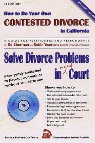 Cover of How to Do Your Own Contested Divorce in California