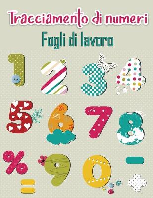 Book cover for Libro di ricalco dei numeri per bambini in età prescolare