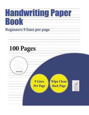 Cover of Handwriting Paper Book (Beginners 9 lines per page)