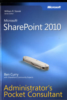 Book cover for Microsoft SharePoint 2010 Administrator's Pocket Consultant