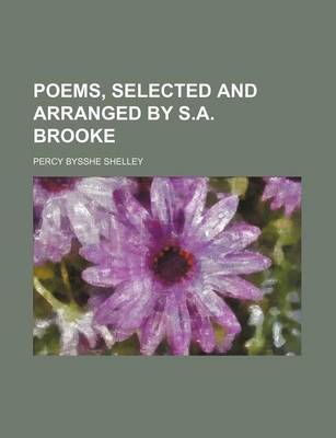 Book cover for Poems, Selected and Arranged by S.A. Brooke