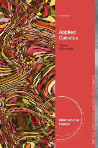 Cover of Applied Calculus, International Edition