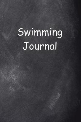 Book cover for Swimming Journal Chalkboard Design