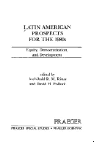 Cover of Latin American Prospects for the 1980's