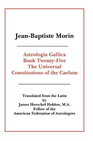 Cover of Astrologia Gallica Book 25