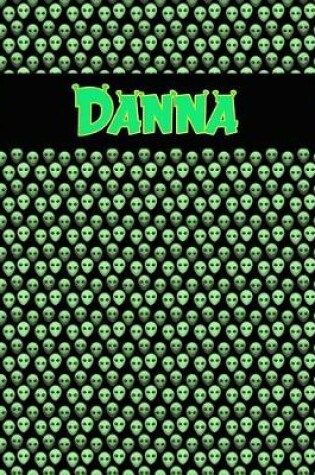 Cover of 120 Page Handwriting Practice Book with Green Alien Cover Danna