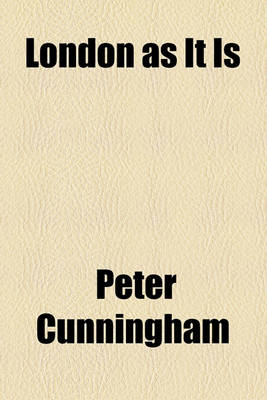 Book cover for London as It Is