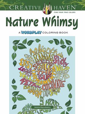 Book cover for Creative Haven Nature Whimsy Coloring Book