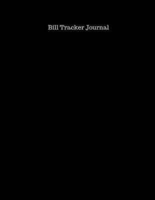 Book cover for Bill Tracker Journal