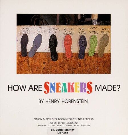 Book cover for How Are Sneaker Made?