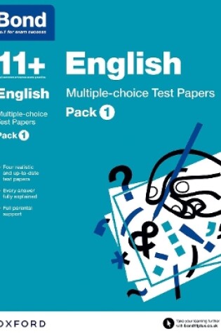 Cover of Bond 11+: English: Multiple-choice Test Papers: For 11+ GL assessment and Entrance Exams