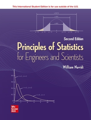 Book cover for ISE Principles of Statistics for Engineers and Scientists