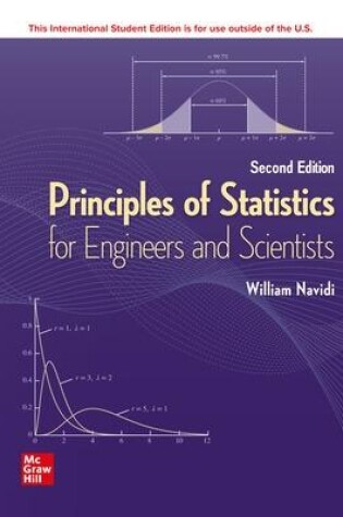 Cover of ISE Principles of Statistics for Engineers and Scientists