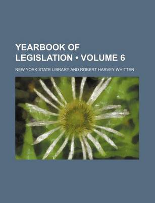 Book cover for Yearbook of Legislation (Volume 6)