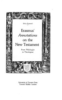 Book cover for Erasmus' "Annotations on the New Testament"