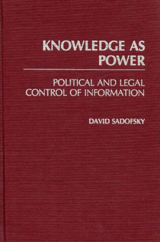 Cover of Knowledge as Power