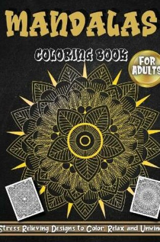 Cover of Mandalas Coloring Book For Adults