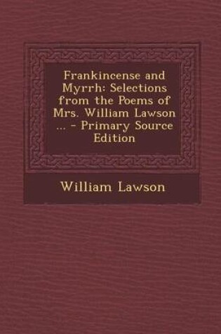 Cover of Frankincense and Myrrh