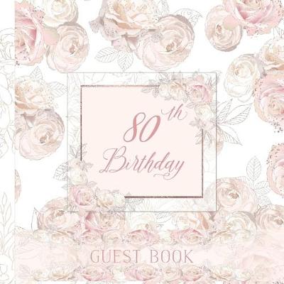 Book cover for 80th Birthday Guest Book