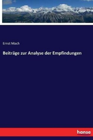 Cover of Beitr�ge zur Analyse der Empfindungen