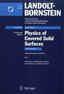 Cover of Adsorption of Molecules on Metal, Semiconductor and Oxide Surfaces