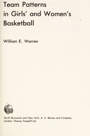 Cover of Team Patterns in Girl's and Women's Basketball