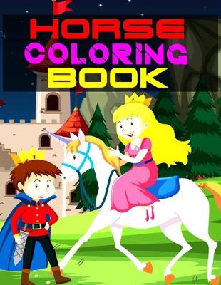 Book cover for Horse Coloring Book