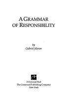 Book cover for A Grammar of Responsibility