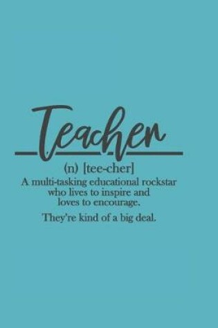 Cover of Teacher (n) tee-cher