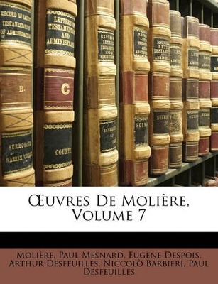 Book cover for Uvres de Moli Re, Volume 7