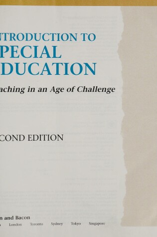 Cover of Introduction Special Education