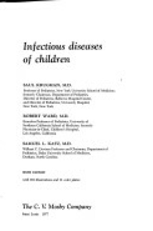 Cover of Infectious Diseases of Children and Adults