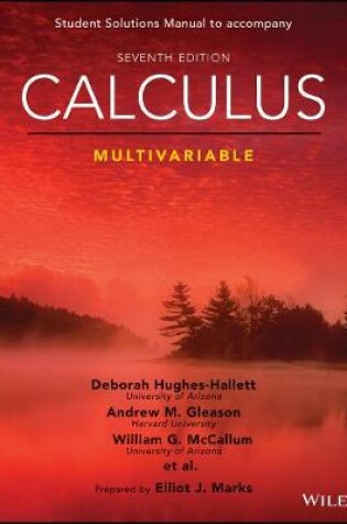 Cover of Calculus: Multivariable, 7e Student Solutions Manual