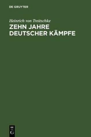 Cover of Zehn Jahre Deutscher Kampfe