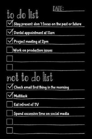 Cover of To Do List Not To Do List