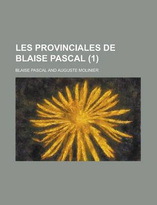 Book cover for Les Provinciales de Blaise Pascal (1)