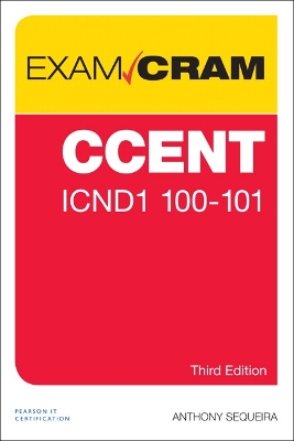 Book cover for CCENT ICND1 100-105 Exam Cram