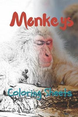 Book cover for Monkey Coloring Sheets