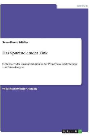 Cover of Das Spurenelement Zink